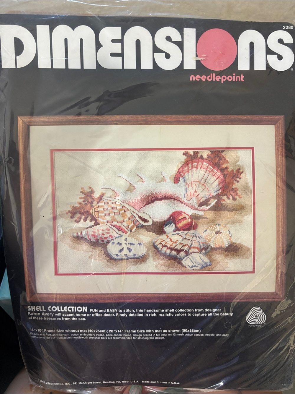 Dimensions Needlepoint Shell Collection